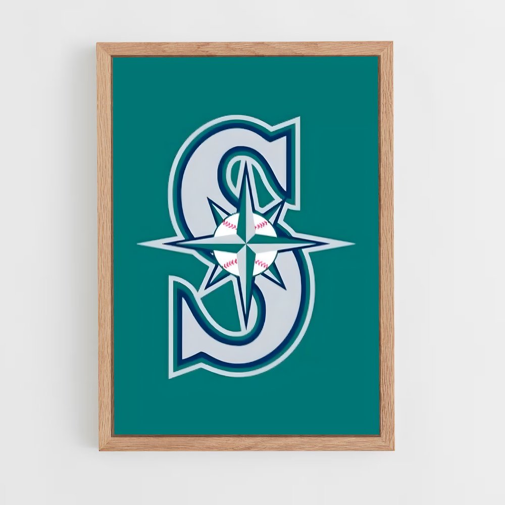 Poster Seattle mariners Pacifique – affiche Baseball (vue 4)